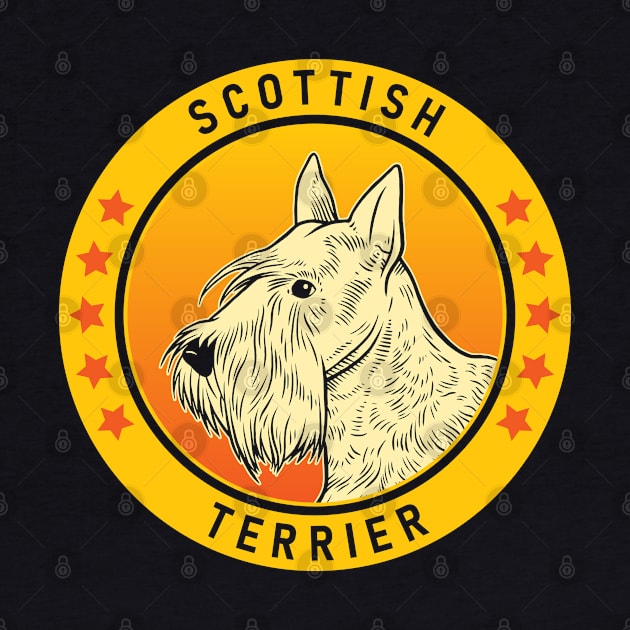 Scottish Terrier Dog Portrait by millersye